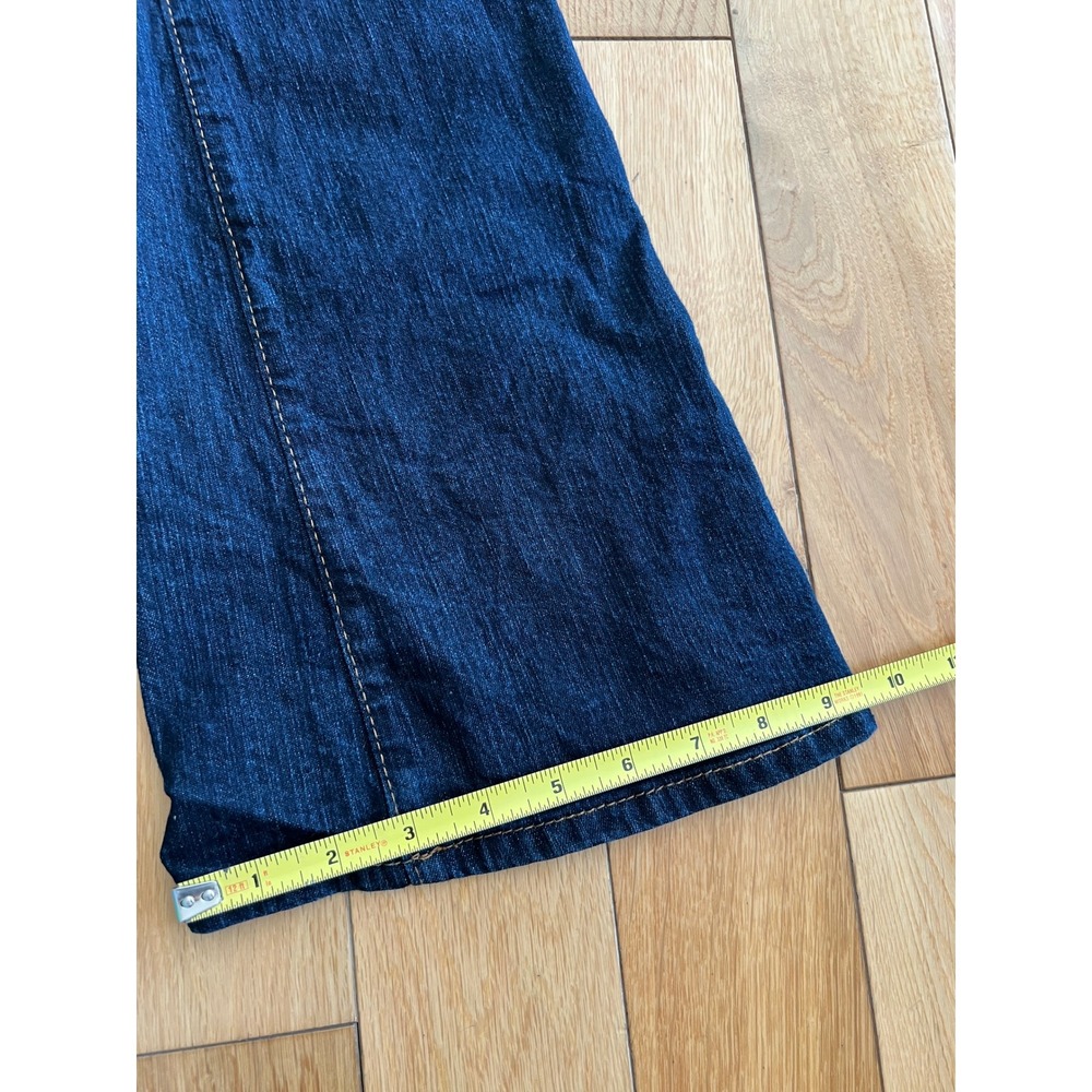 Vintage Y2K Miss Sixty Extra Low Rise Bootcut Denim Jeans Dark Wash Womens 28x32 - Picture 6 of 10